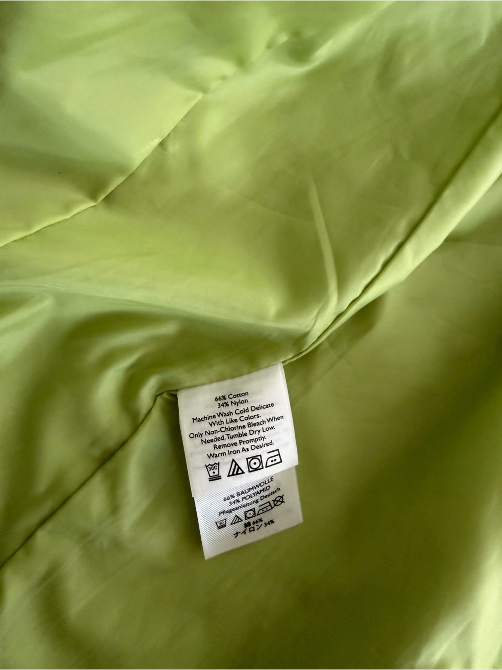 Women's Eddie Bauer Lime Green Single-Breasted Trench Rain Coat Medium Outdoors - Picture 5 of 8